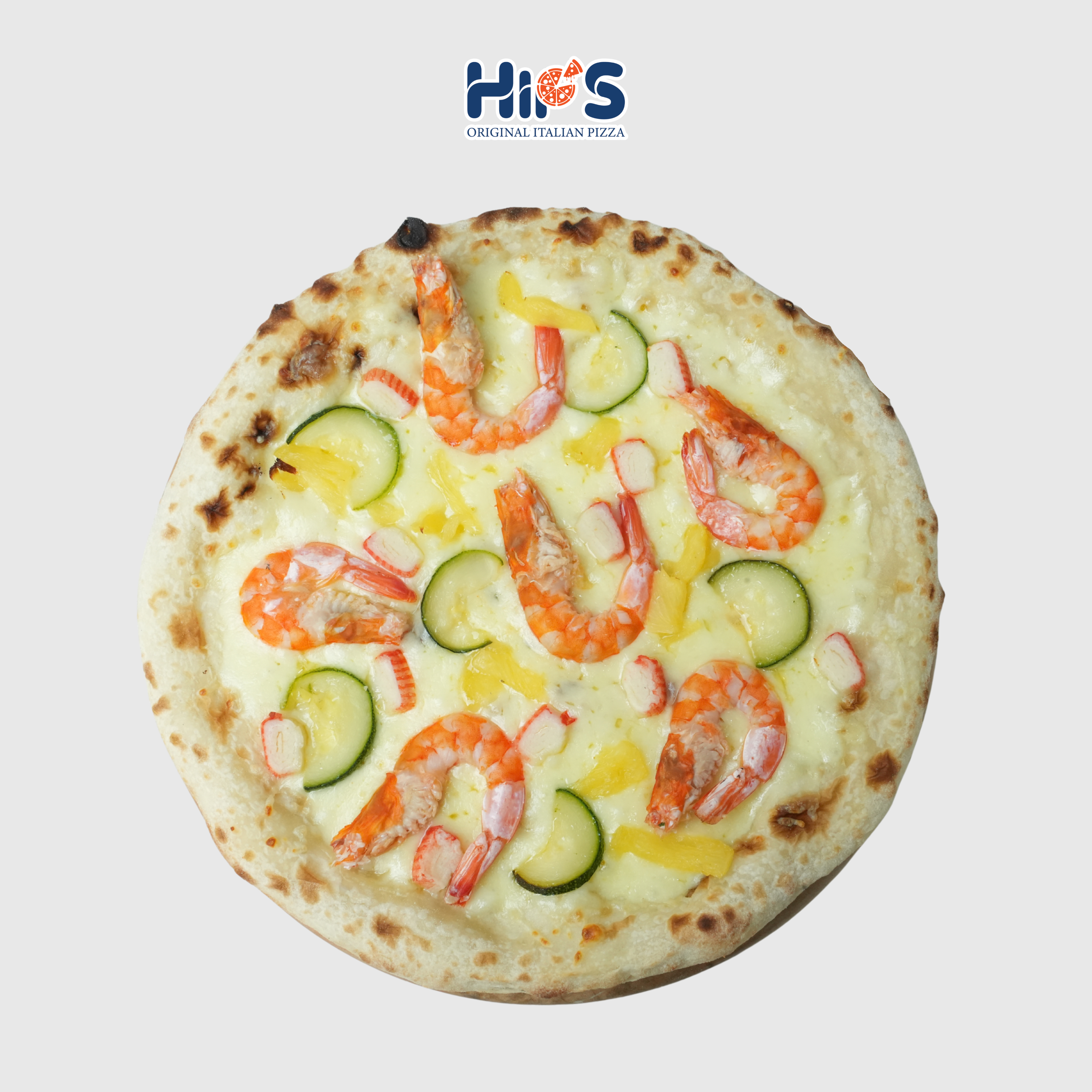 Pizza hải sản tôm và thanh cua